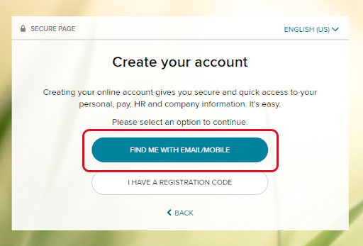 Accessing ADP Step 2