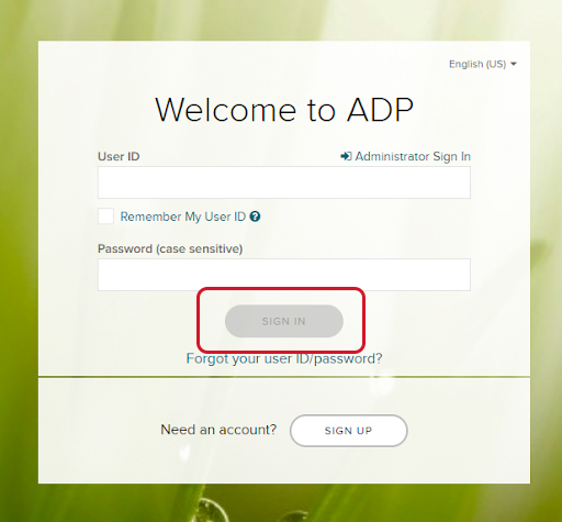 Accessing ADP Step 4